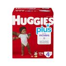 Fraldas HUGGIES Tamanho Plus 4 Pacote com 174 Unidades