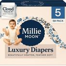 Fraldas Luxo Millie Moon Tamanho 5 Pacote com 58 Brancas