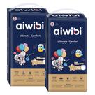 Fraldas Noturnas AIWIBI Ultimate Comfort - Tamanho 3 (6-11kg) - Pacote com 96 Unidades
