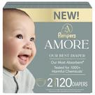 Fraldas Pampers Amore Tamanho 2 Hipoalergênicas 120 Unidades