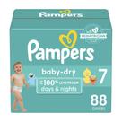 Fraldas Pampers Baby Dry, tamanho 7, 88 unidades, absorvente