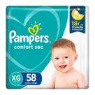 Fraldas Pampers Confort Sec Bag XG 58 Unidades