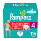 Fraldas Pampers Cruisers 360, tamanho 4, 116 unidades, fraldas para bebês