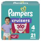 Fraldas Pampers Cruisers 360 Tamanho 4 Tipo Calça 21 Unidades