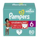Fraldas Pampers Cruisers 360, tamanho 6, 80 unidades, descartáveis para bebês