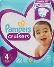 Fraldas Pampers Cruisers Estágio 4 Grande 22 Unidades Adesivas Fraldas Pampers Cruisers Estágio 4 Grande 22 Unidades Adesivas