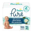 Fraldas Pampers Pure Protection Tamanho 2 4-8 kg 186 unidades