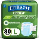 Fraldas para adultos FitRight Extra Heavy Absorbency L 44-56 polegadas 80u