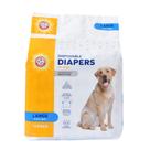Fraldas para cães, braço e martelo para animais de estimação, tamanho feminino, tamanho L, 12 unidades