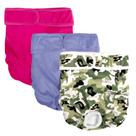 Fraldas para Cães Pet Prime Laváveis Reutilizáveis Femininas XS-XXL