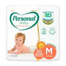 Fraldas personal baby premium protection media c/34 unidades