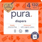 Fraldas Pura Size 4 - Algodão Orgânico Hipoalergênico e Ecológico