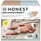 Fraldas The Honest Company Clean Conscious Tamanho 3 (16-28 lbs) - Pacote com 120 Unidades