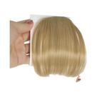 Franja De Cabelo Sintética Com Aparência Natural, Extensão Frontal Com Presilhas, Peça De Cabelo De