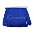 Franja de seda 20 cm/larg c/10 mts azul royal peça