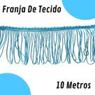 Franja De Tecido Azul Turquesa - 5Mm Rolo Com 10 Metros - Nybc