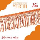 Franja De Tecido Laranja - 15Mm Rolo Com 10 Metros - Nybc
