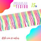 Franja De Tecido Multicolorida - 15Mm Rolo Com 10 Metros - Nybc