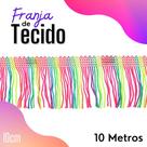 Franja De Tecido Multicolorido - 10Mm Rolo Com 10 Metros - Nybc Franja De Tecido Multicolorido - 10Mm Rolo Com 10 Metros - Nybc
