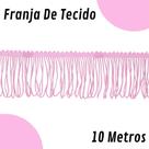Franja De Tecido Rosa Claro - 5Mm Rolo Com 10 Metros - Nybc