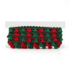 Franja Pingente 1,3cm Vermelho/Verde - FB