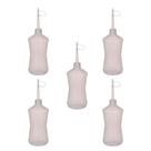Frasco Almotolia 500ml Bico Reto com Tampa - Kit 5 Frascos