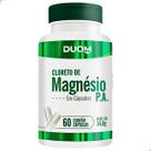 Frasco Cloreto de Magnésio 60 Capsulas PA Suplemento Natural Puro Vitamina Original Comprimidos Duom