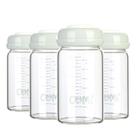 Frasco COMI Glass para armazenamento de leite materno, pacote com 4 unidades, 180 ml, sem BPA