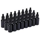 Frasco conta-gotas YONKAN resistente a UV de 30 ml/1 onça, pacote com 24 unidades de vidro preto
