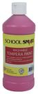 Frasco de 473 ml lavável lavável Paint School Smart Tempera Pink