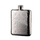 Frasco de aço inoxidável Hip Flask 180 mL com funil prateado Frasco de aço inoxidável Hip Flask 180 mL com funil prateado