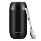 Frasco de aço inoxidável isolado Food Thermo DaCool 710ml preto Frasco de aço inoxidável isolado Food Thermo DaCool 710ml preto