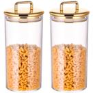 Frasco de armazenamento para boticário YUEJUM 960 ml (pacote com 2) acrílico com tampa Frasco de armazenamento para boticário YUEJUM 960 ml (pacote com 2) acrílico com tampa