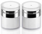 Frasco de bomba Airless Mluchee 50 mL (pacote com 2) - hidratante de 50 mL