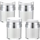 Frasco de bomba Airless Nuenen 50 mL (pacote com 4) recarregável branco Frasco de bomba Airless Nuenen 50 mL (pacote com 4) recarregável branco