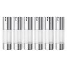 Frasco de bomba de creme cosmético Airless longway Silver 30mL (x6)