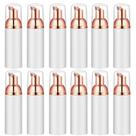 Frasco de bomba de espuma Lil Ray 50 ml branco para xampu para cílios, 12 unidades