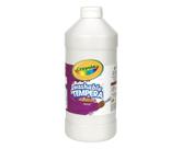 Frasco de compressão Tempera Paint Crayola branco lavável de 946 ml