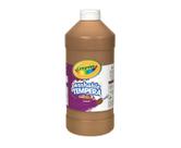 Frasco de compressão Tempera Paint Crayola lavável marrom de 946 ml