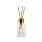 Frasco de Difusor Retangular de Vidro Cristal 150ml - Elegante para Ambientes