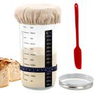 Frasco de fermentação Havamoasa Sourdough Starter 550 ml de vidro x6