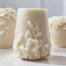 Frasco de molde de silicone, vela, fundição de resina de flores, decoração de casa