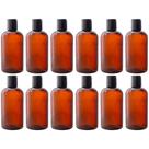 Frasco de plástico PET redondo JUVITUS Amber Boston 250 ml (pacote com 12)
