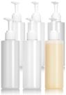 Frasco de plástico recarregável JUVITUS Clear 250mL (pacote com 6) Frasco de plástico recarregável JUVITUS Clear 250mL (pacote com 6)