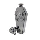 Frasco de quadril de aço inoxidável hexagonal em forma de caixão de 100 ml