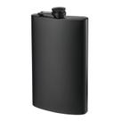 Frasco de quadril de aço inoxidável preto de 240 ml de álcool ao ar livre