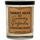 Frasco de soja perfumado Cedar Crate Market Funny Therapy Frasco de soja perfumado Cedar Crate Market Funny Therapy