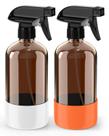 Frasco de spray Bontip Glass com capa de silicone, 500 mL, pacote com 2