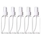 Frasco de spray Futural 100mL de plástico transparente recarregável (10 unidades)