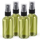 Frasco de spray Wedama Mini Glass 120 ml, pacote com 4 unidades, verde oliva
